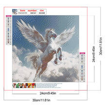 Load image into Gallery viewer, Diamond Painting - Full Round - Angel white horse (30*30CM)

