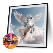 Load image into Gallery viewer, Diamond Painting - Full Round - Angel white horse (30*30CM)
