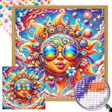 Load image into Gallery viewer, AB Diamond Painting - Full Round - Colorful trend sun (40*40CM)
