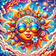 Load image into Gallery viewer, AB Diamond Painting - Full Round - Colorful trend sun (40*40CM)

