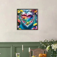 Load image into Gallery viewer, AB Diamond Painting - Full Round - Colorful crystal heart (40*40CM)
