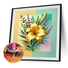 Load image into Gallery viewer, AB Diamond Painting - Full Round - Yellow lily bouquet (40*40CM)
