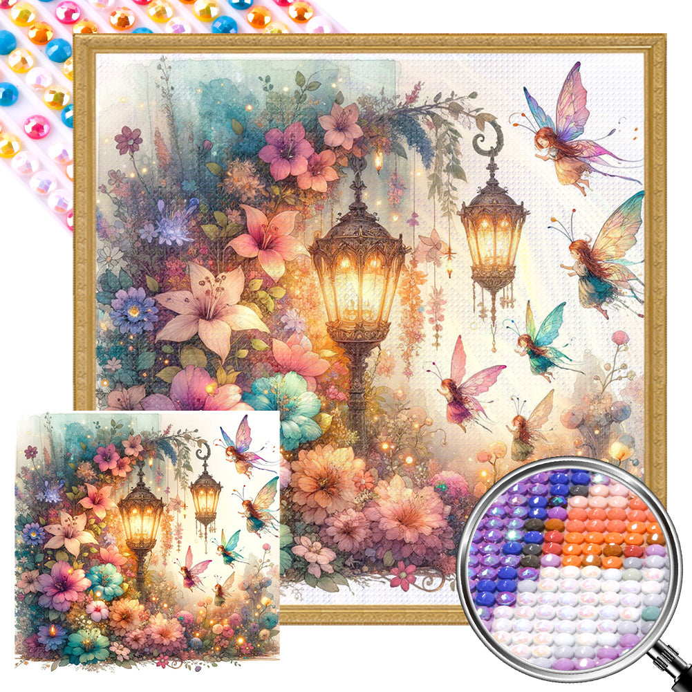 AB Diamond Painting - Full Round - Elf lantern (40*40CM)