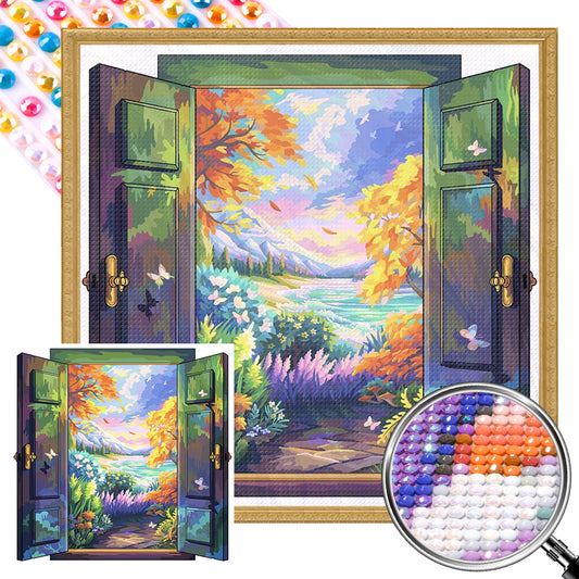 AB Diamond Painting - Full Round - Outdoor scenery (40*40CM)