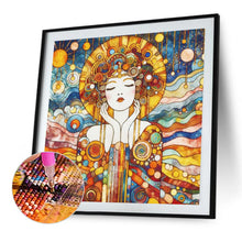 Load image into Gallery viewer, AB Diamond Painting - Full Round - Golden art girl (40*40CM)
