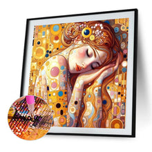 Load image into Gallery viewer, AB Diamond Painting - Full Round - Golden art girl (40*40CM)
