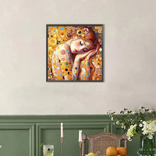 Load image into Gallery viewer, AB Diamond Painting - Full Round - Golden art girl (40*40CM)
