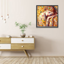 Load image into Gallery viewer, AB Diamond Painting - Full Round - Golden art girl (40*40CM)
