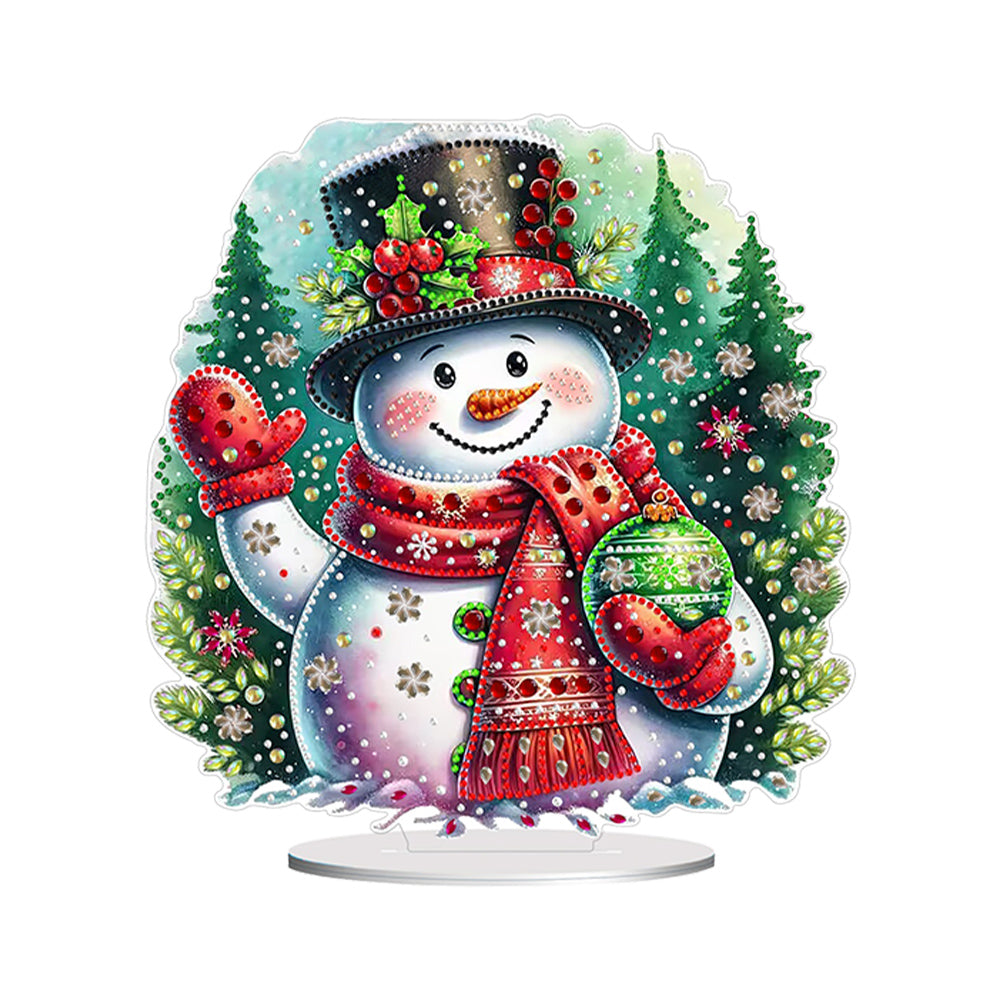Christmas Fountain 5D DIY Diamond Art Tabletop Decorations for Home Office Decor