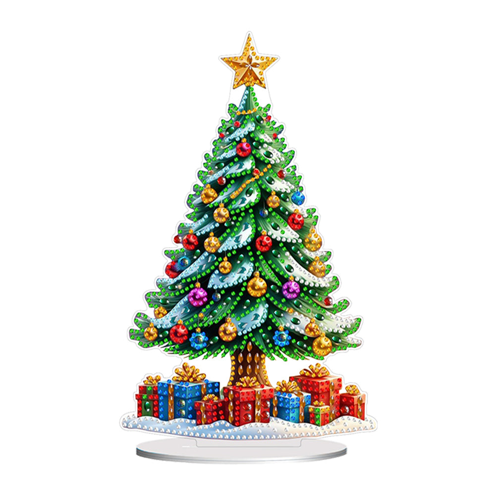 Christmas Fountain 5D DIY Diamond Art Tabletop Decorations for Home Office Decor