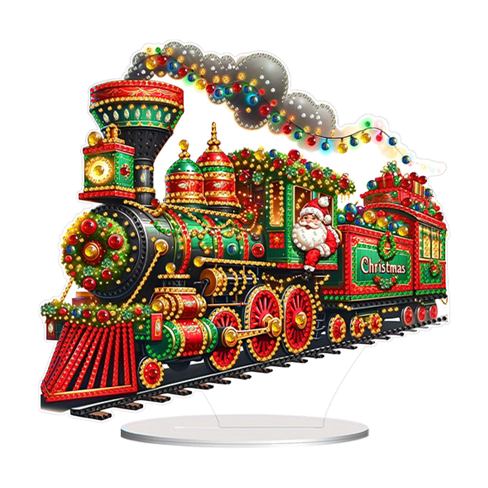 Christmas Fountain 5D DIY Diamond Art Tabletop Decorations for Home Office Decor