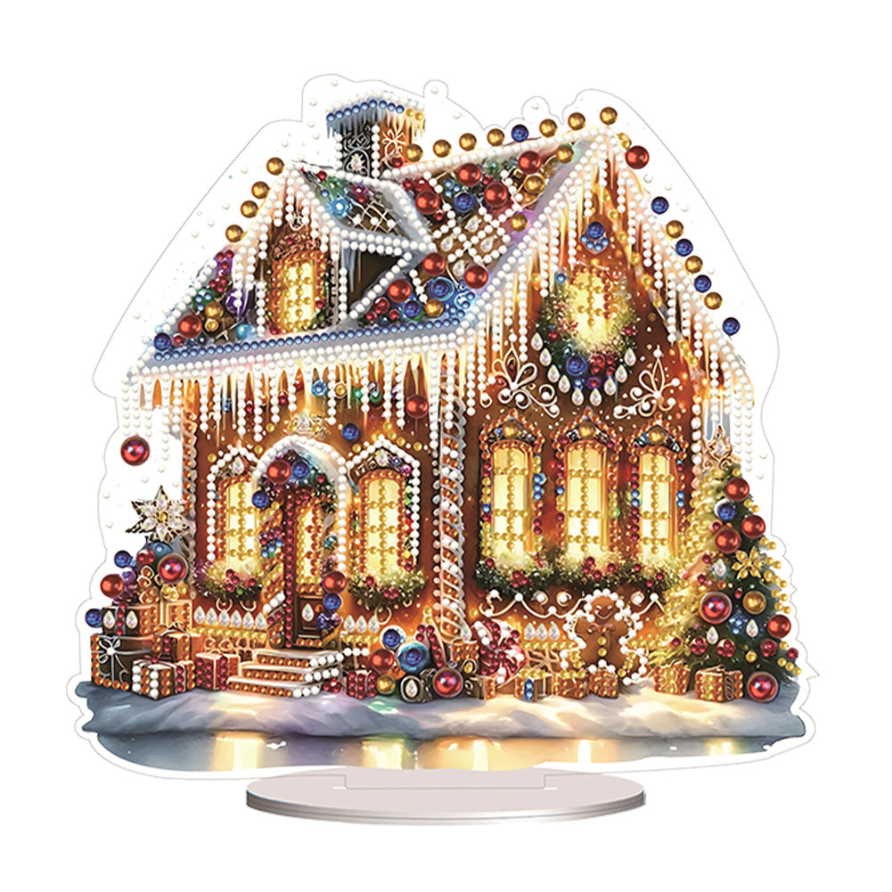 Christmas Fountain 5D DIY Diamond Art Tabletop Decorations for Home Office Decor