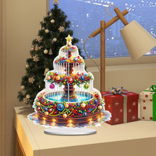 Load image into Gallery viewer, Christmas Fountain 5D DIY Diamond Art Tabletop Decorations for Home Office Decor
