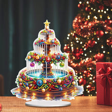 Load image into Gallery viewer, Christmas Fountain 5D DIY Diamond Art Tabletop Decorations for Home Office Decor
