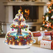 Load image into Gallery viewer, Christmas Fountain 5D DIY Diamond Art Tabletop Decorations for Home Office Decor

