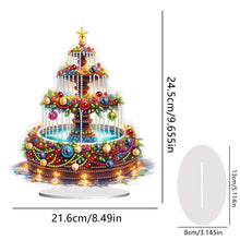 Load image into Gallery viewer, Christmas Fountain 5D DIY Diamond Art Tabletop Decorations for Home Office Decor
