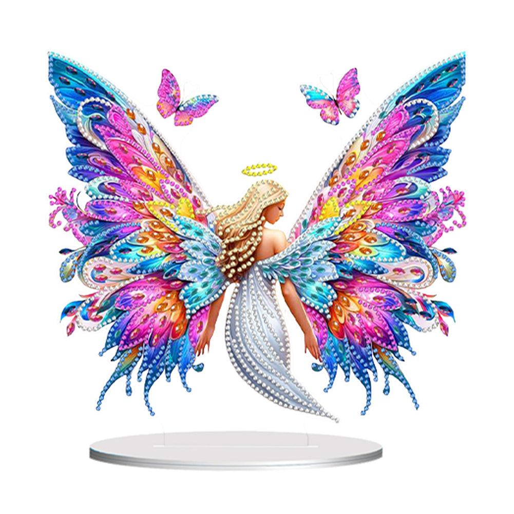 Winged Fairy Table Top Diamond Painting Ornament Kits Desktop Diamond Art Kits