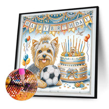 Load image into Gallery viewer, Diamond Painting - Partial Special Shaped - Cute dog (30*30CM)
