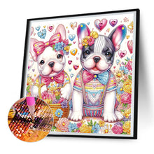 Load image into Gallery viewer, Diamond Painting - Partial Special Shaped - Cute dog (30*30CM)
