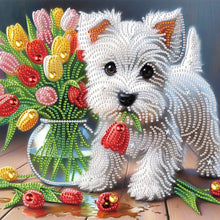 Load image into Gallery viewer, Diamond Painting - Partial Special Shaped - Cute dog (30*30CM)
