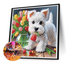 Load image into Gallery viewer, Diamond Painting - Partial Special Shaped - Cute dog (30*30CM)
