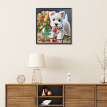Load image into Gallery viewer, Diamond Painting - Partial Special Shaped - Cute dog (30*30CM)
