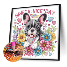 Load image into Gallery viewer, Diamond Painting - Partial Special Shaped - Cute dog (30*30CM)
