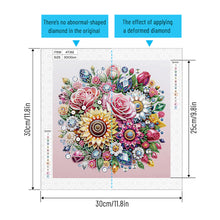Load image into Gallery viewer, Diamond Painting - Partial Special Shaped - Flower bouquet (30*30CM)
