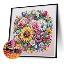 Load image into Gallery viewer, Diamond Painting - Partial Special Shaped - Flower bouquet (30*30CM)
