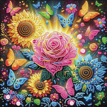 Load image into Gallery viewer, Diamond Painting - Partial Special Shaped - Flower bouquet (30*30CM)
