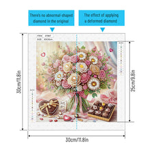 Load image into Gallery viewer, Diamond Painting - Partial Special Shaped - Flower bouquet (30*30CM)
