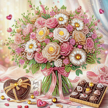 Load image into Gallery viewer, Diamond Painting - Partial Special Shaped - Flower bouquet (30*30CM)
