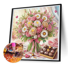 Load image into Gallery viewer, Diamond Painting - Partial Special Shaped - Flower bouquet (30*30CM)
