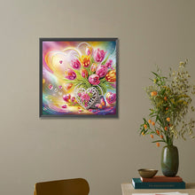 Load image into Gallery viewer, Diamond Painting - Partial Special Shaped - Flower bouquet (30*30CM)

