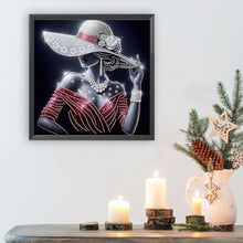 Load image into Gallery viewer, Diamond Painting - Partial Special Shaped - Elegant lady (40*40CM)
