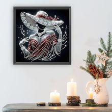 Load image into Gallery viewer, Diamond Painting - Partial Special Shaped - Elegant lady (40*40CM)
