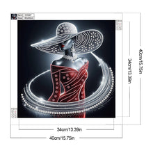Load image into Gallery viewer, Diamond Painting - Partial Special Shaped - Elegant lady (40*40CM)

