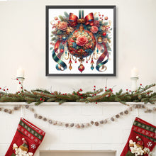 Load image into Gallery viewer, Diamond Painting - Full Round - Christmas rose red ball (40*40CM)
