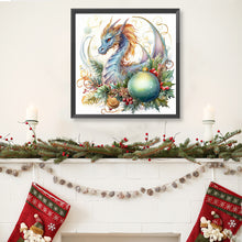 Load image into Gallery viewer, Diamond Painting - Full Round - Christmas flying dragon (40*40CM)
