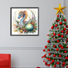 Load image into Gallery viewer, Diamond Painting - Full Round - Christmas flying dragon (40*40CM)
