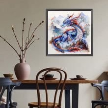 Load image into Gallery viewer, Diamond Painting - Full Round - Mountain blue dragon (40*40CM)
