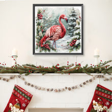 Load image into Gallery viewer, Diamond Painting - Full Round - Christmas flamingo (40*40CM)
