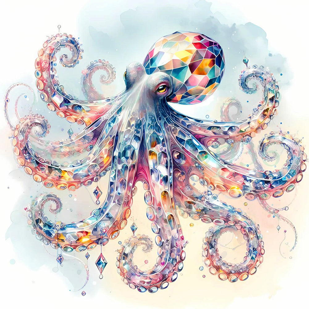 Diamond Painting - Full Round - Diamond Octopus (40*40CM)