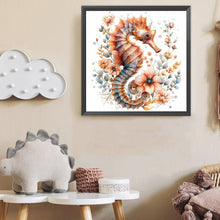 Load image into Gallery viewer, Diamond Painting - Full Round - Seahorse in the flower field (40*40CM)

