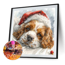 Load image into Gallery viewer, Diamond Painting - Full Round - Christmas cocker spaniel (40*40CM)
