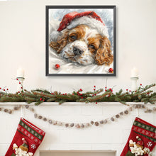 Load image into Gallery viewer, Diamond Painting - Full Round - Christmas cocker spaniel (40*40CM)
