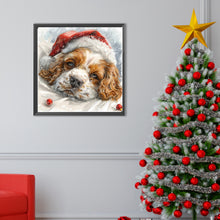 Load image into Gallery viewer, Diamond Painting - Full Round - Christmas cocker spaniel (40*40CM)
