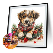 Load image into Gallery viewer, Diamond Painting - Full Round - Christmas border collie (40*40CM)
