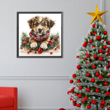 Load image into Gallery viewer, Diamond Painting - Full Round - Christmas border collie (40*40CM)
