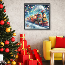 Load image into Gallery viewer, Diamond Painting - Full Round - Christmas train (50*50CM)
